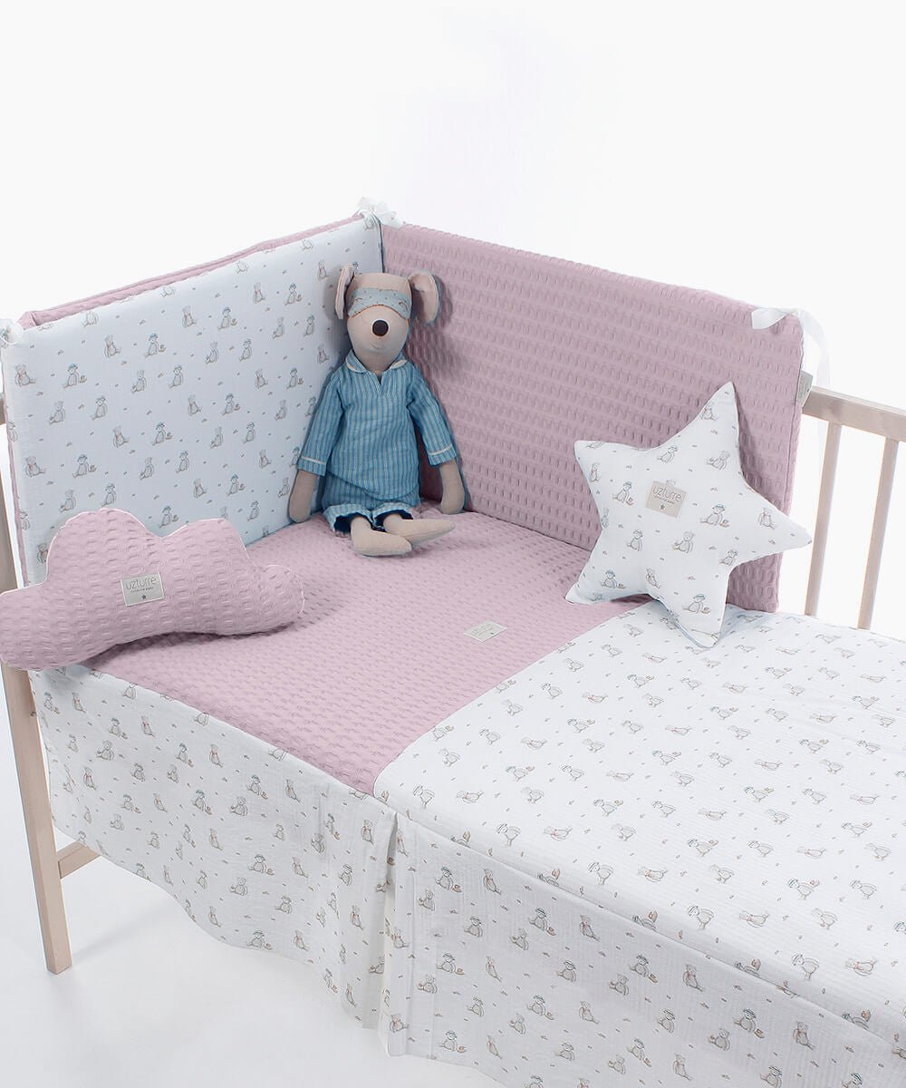 Colcha+ Protector cuna Teddy Uzturre - Nanetes