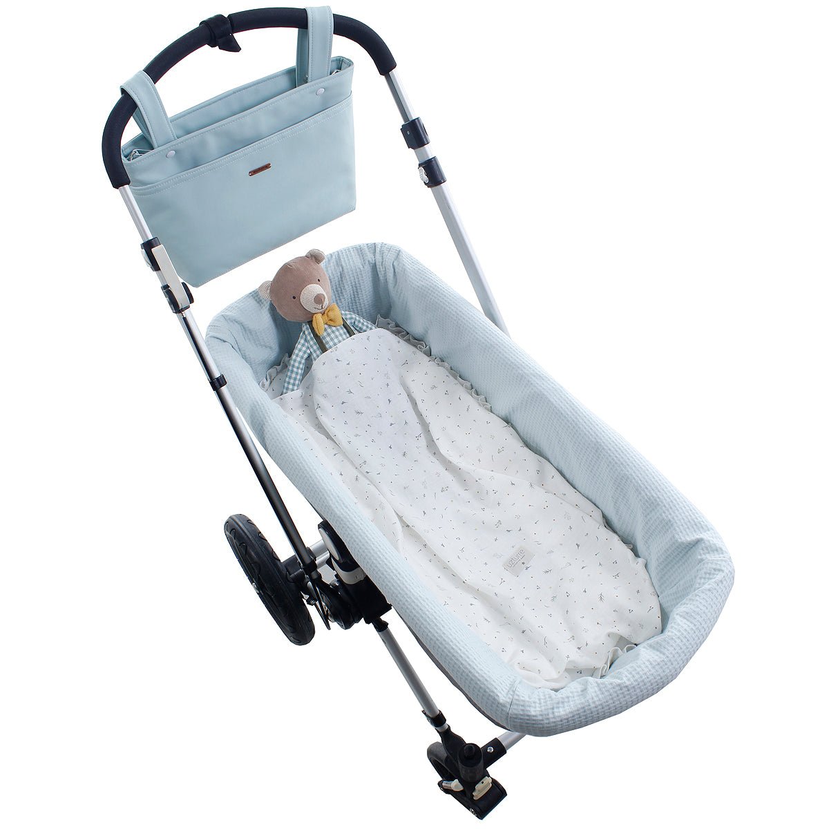 Colchoneta capazo+muselina Ofelia Uzturre - Nanetes