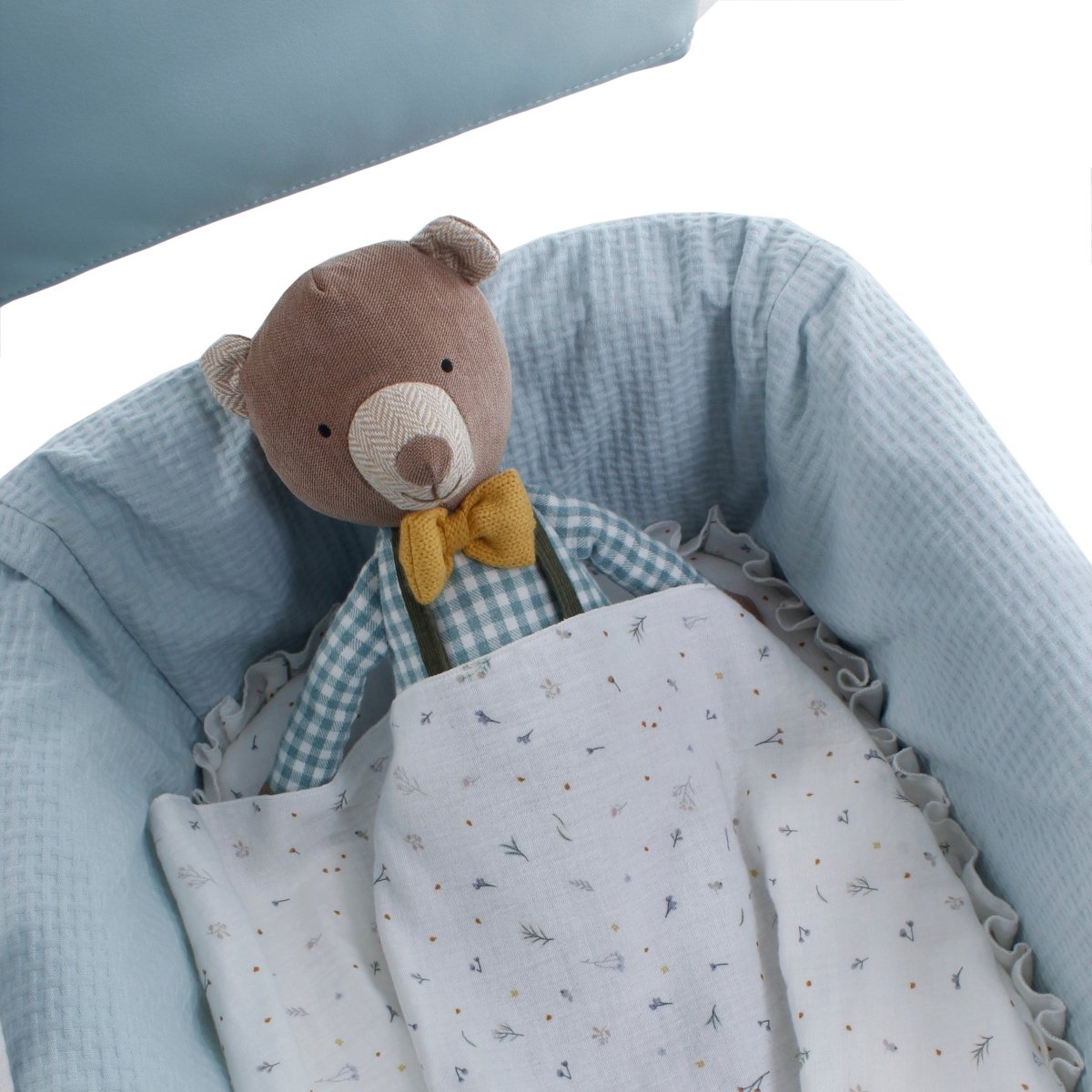 Colchoneta capazo+muselina Ofelia Uzturre - Nanetes