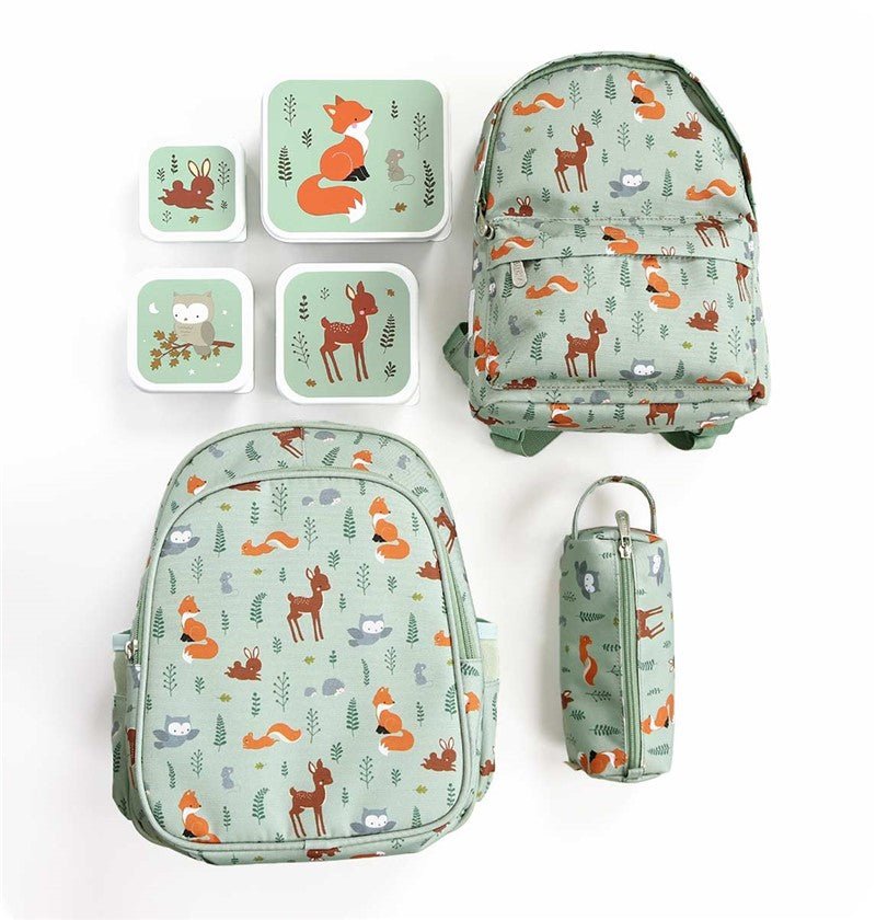 Set x4 fiambreras infantiles Bosque - Nanetes