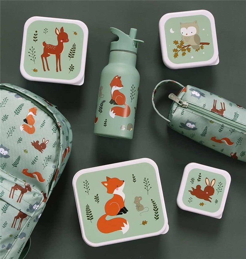 Set x4 fiambreras infantiles Bosque - Nanetes