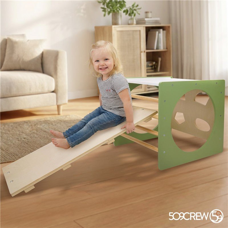 Cubo Escalada Montessori Verde - Nanetes