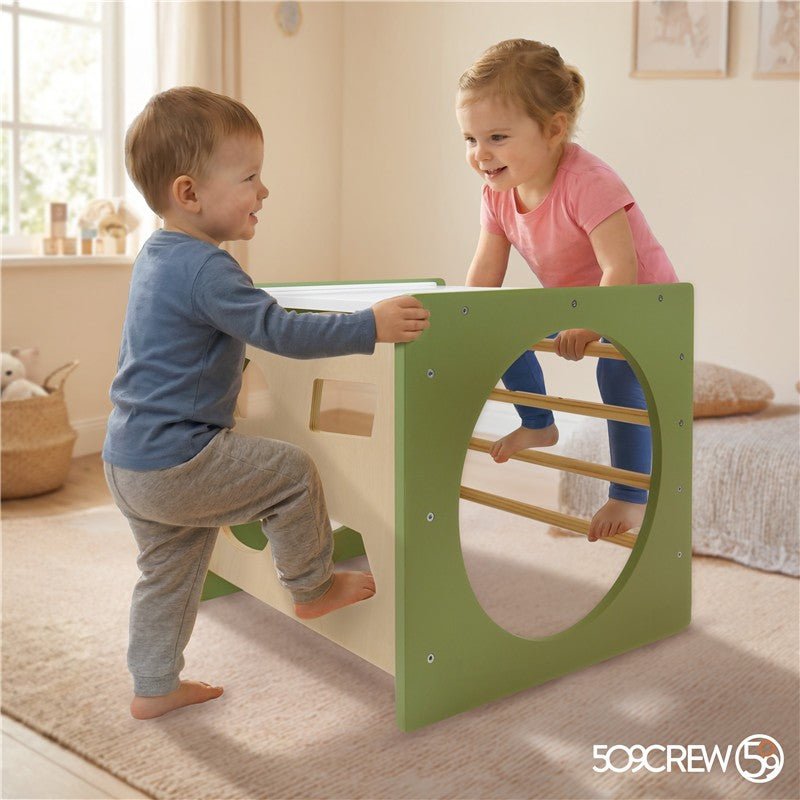 Cubo Escalada Montessori Verde - Nanetes