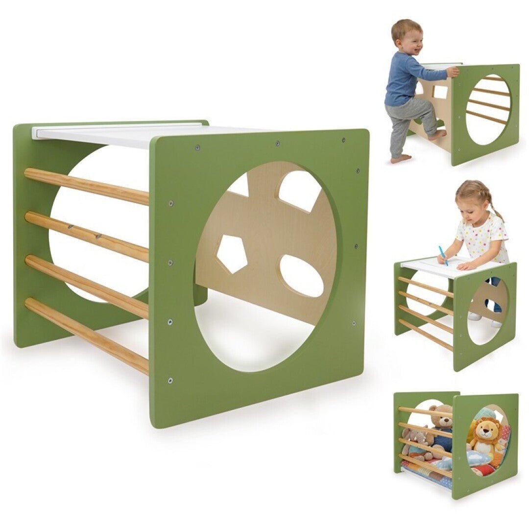 Cubo Escalada Montessori Verde - Nanetes