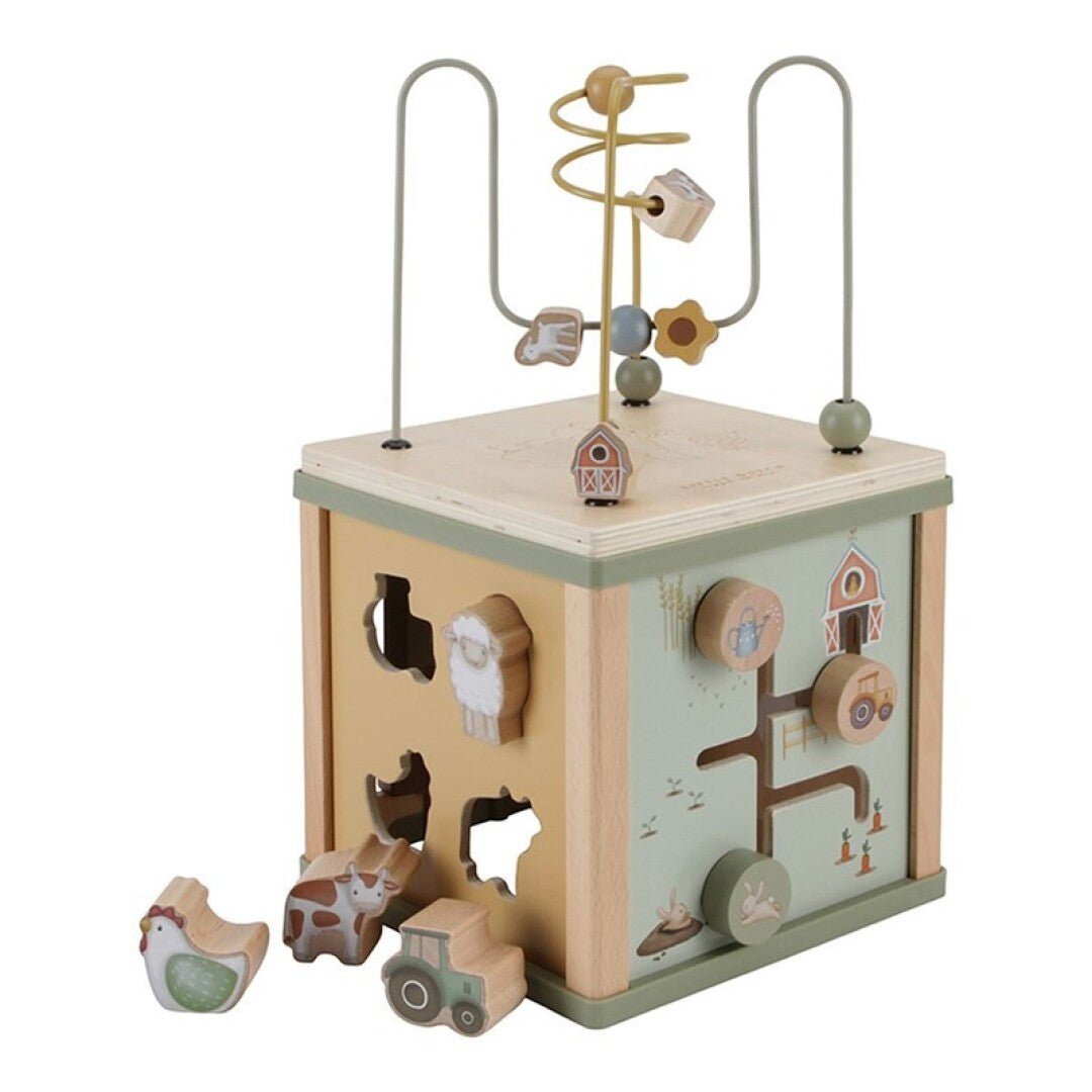 Cubo de actividades MOntessori Granja - Nanetes