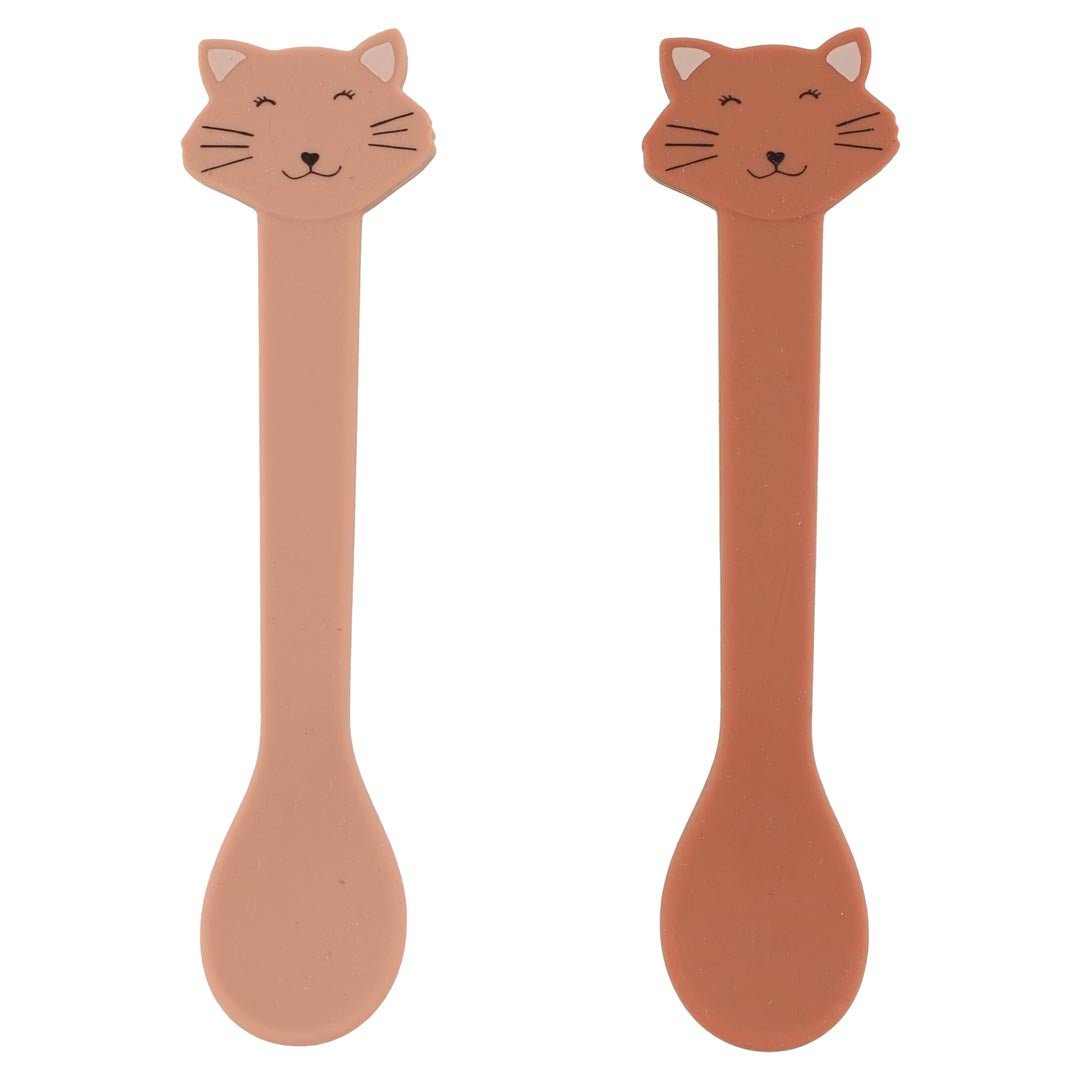 Cucharas infantiles silicona Cat Trixie - Nanetes