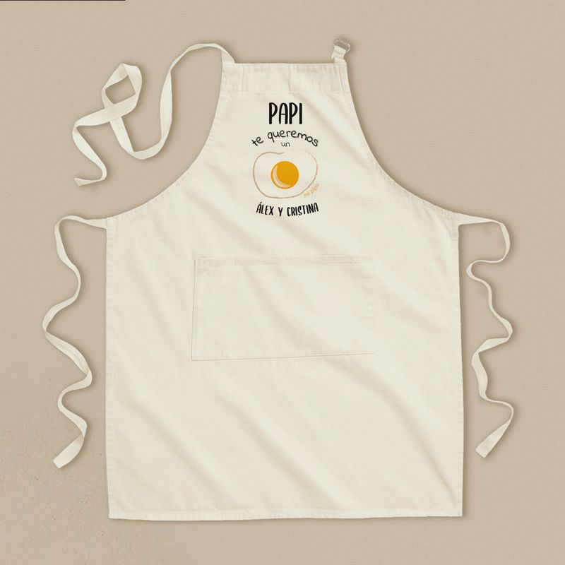 Delantal Papi te queremos un huevo - Nanetes