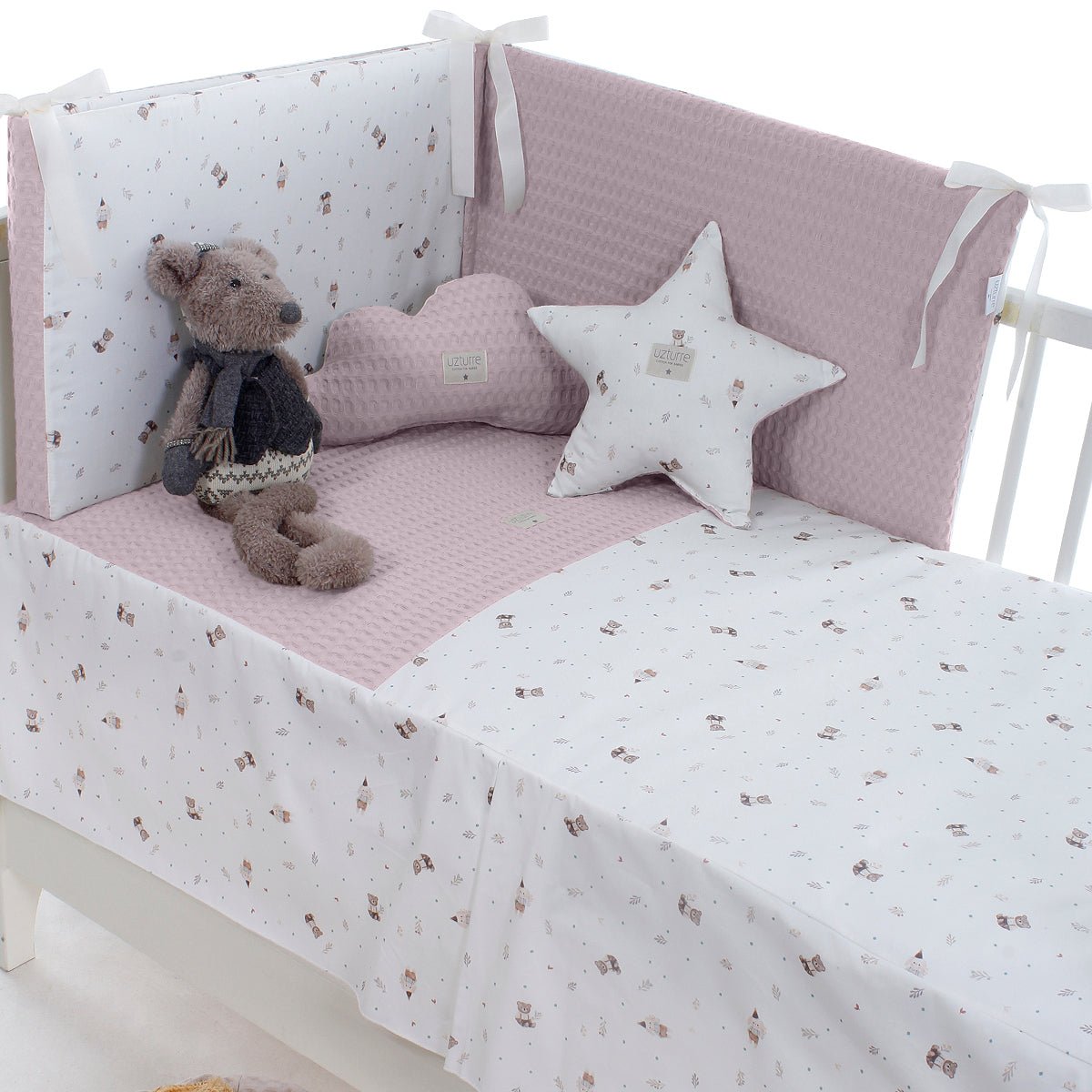 Edredon y Protector cuna Gaspar Uzturre - Nanetes