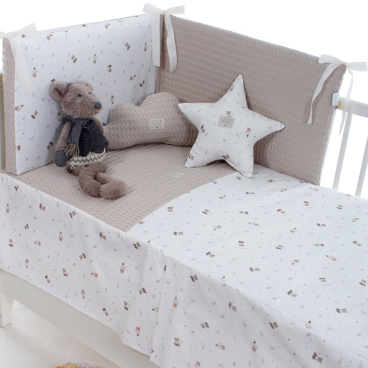 Edredon y Protector cuna Gaspar Uzturre - Nanetes