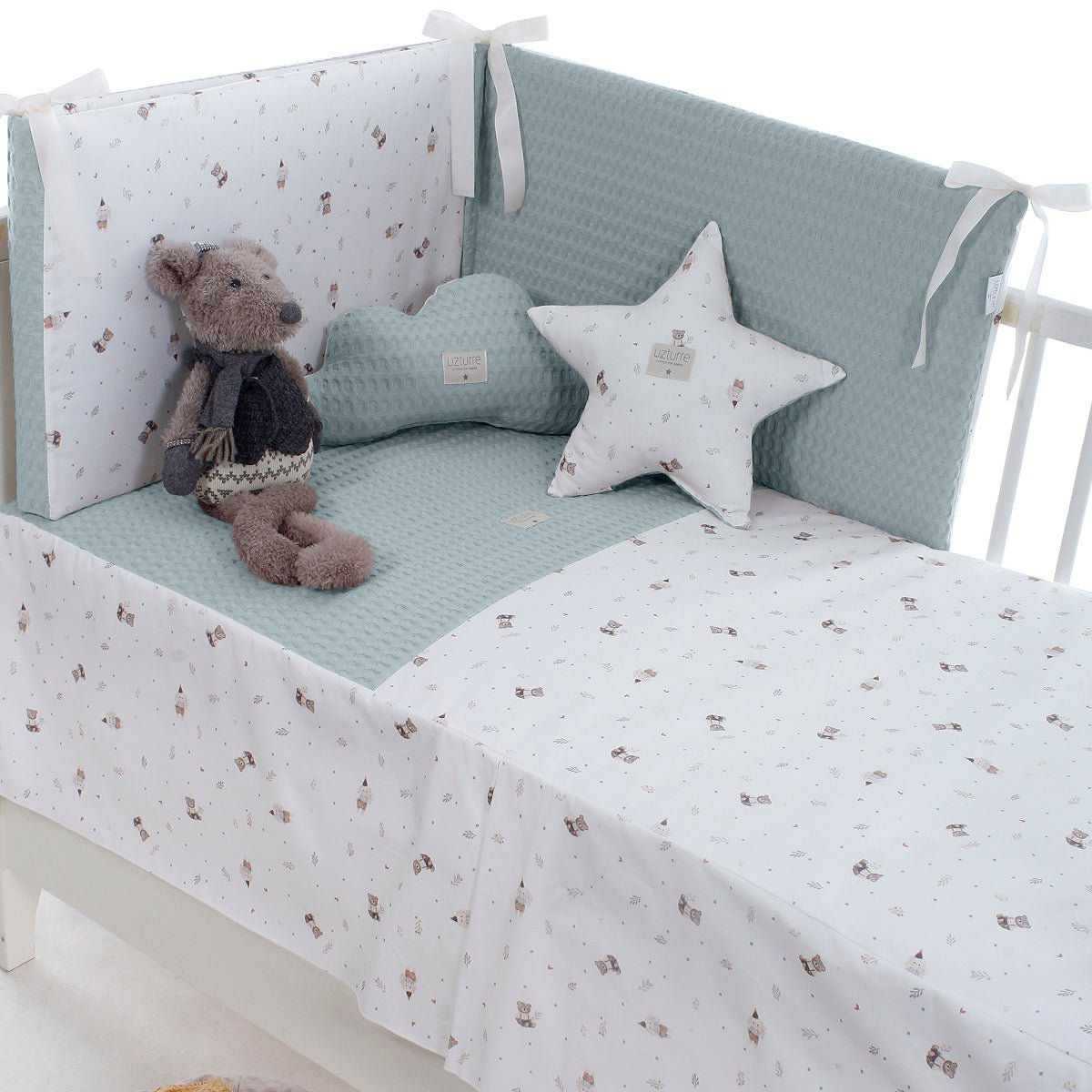 Edredon y Protector cuna Gaspar Uzturre - Nanetes