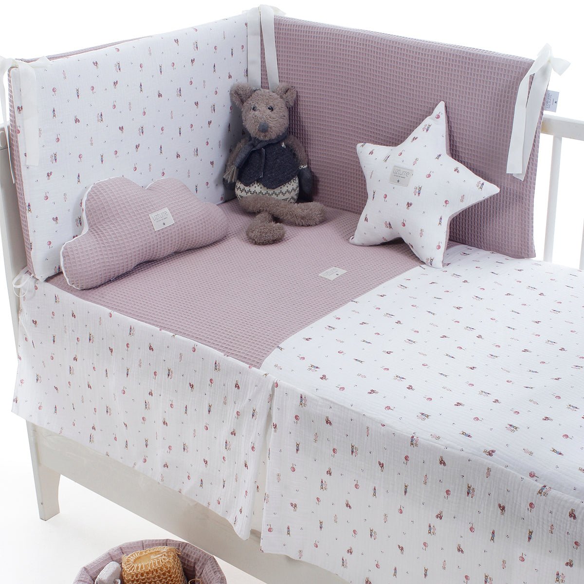 Colcha+ Protector cuna Tadea Uzturre - Nanetes