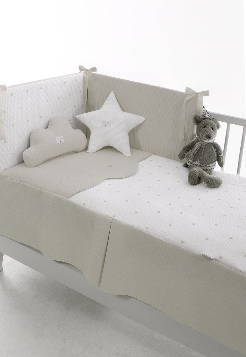 Edredon y Protector cuna Bopi Camel Uzturre - Nanetes