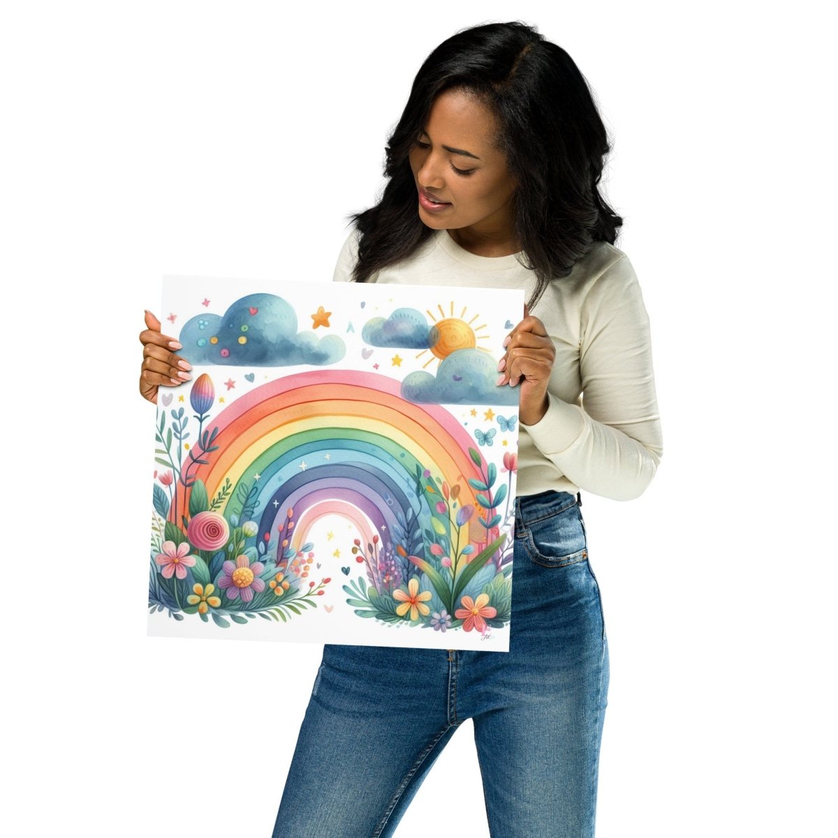 Lamina para enmarcar Arco Iris - Nanetes