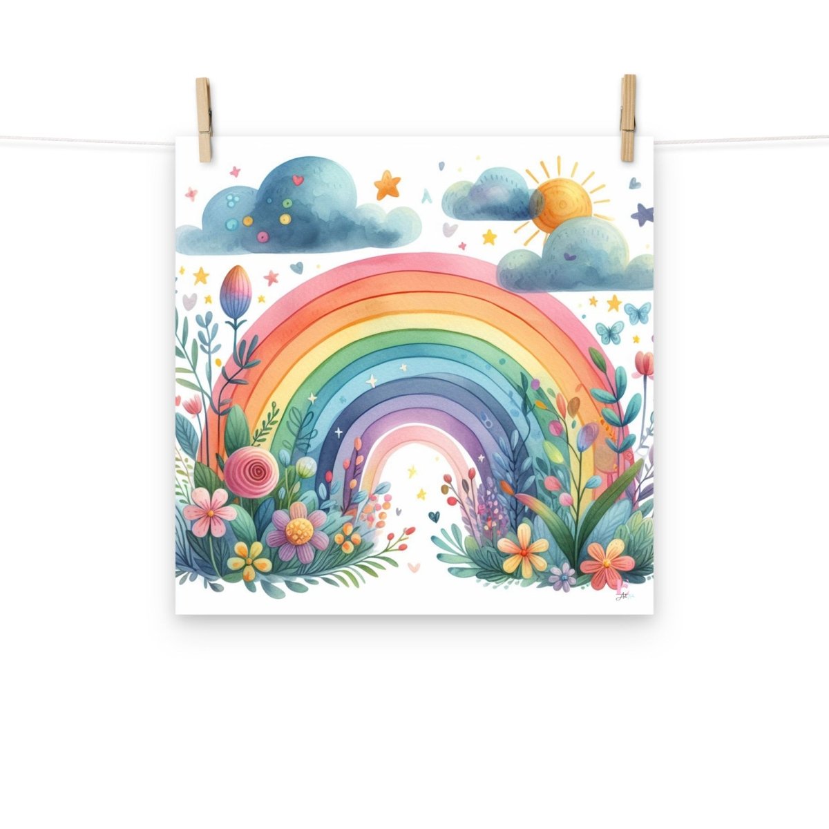 Lamina para enmarcar Arco Iris - Nanetes