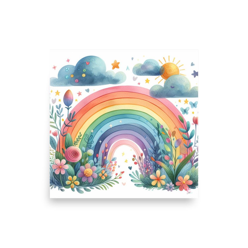 Lamina para enmarcar Arco Iris - Nanetes