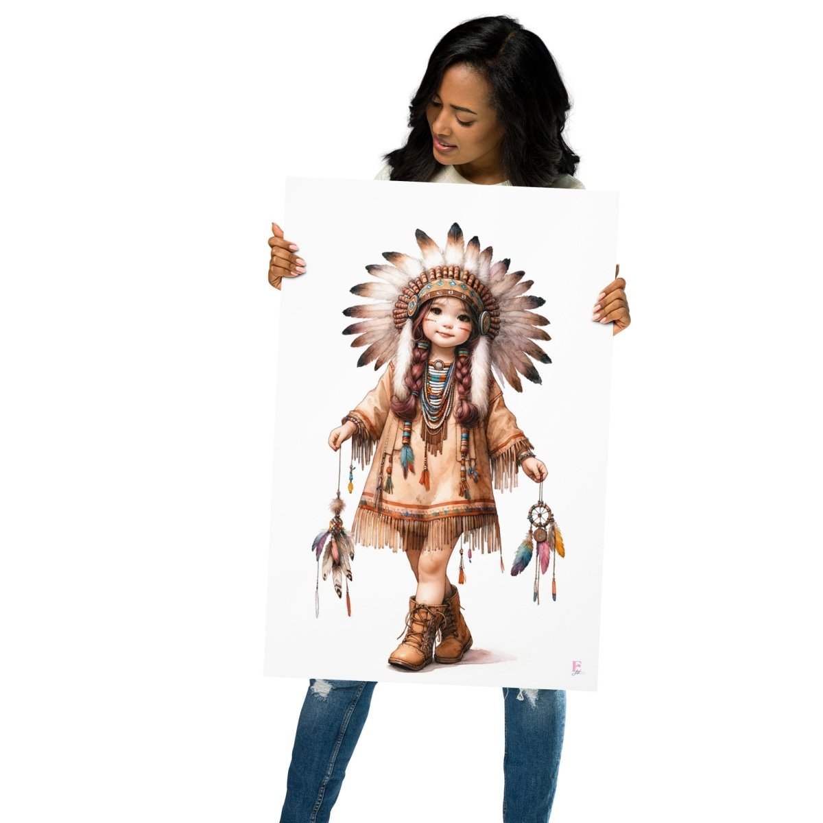 Lamina decorativa Niña India - Nanetes