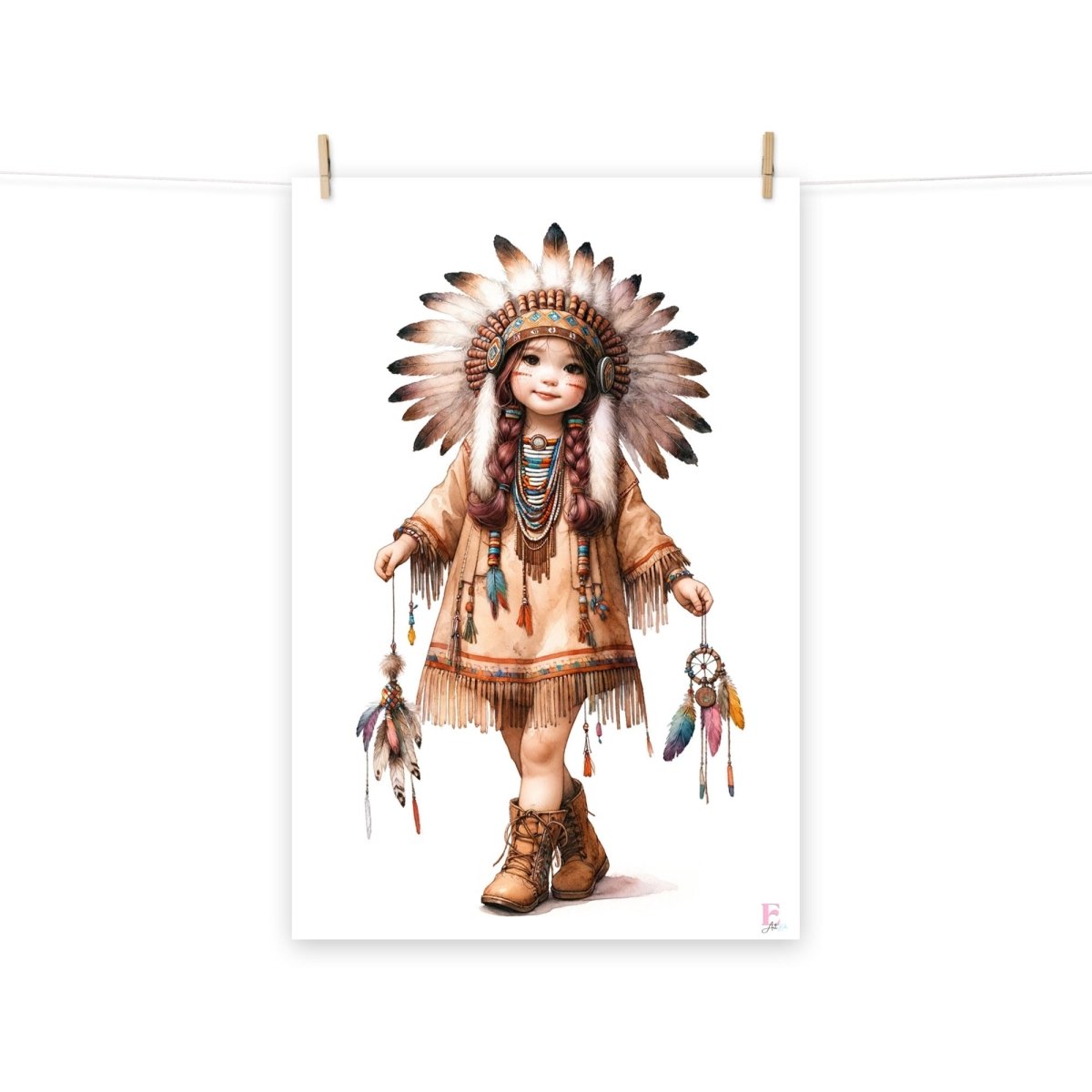 Lamina decorativa Niña India - Nanetes