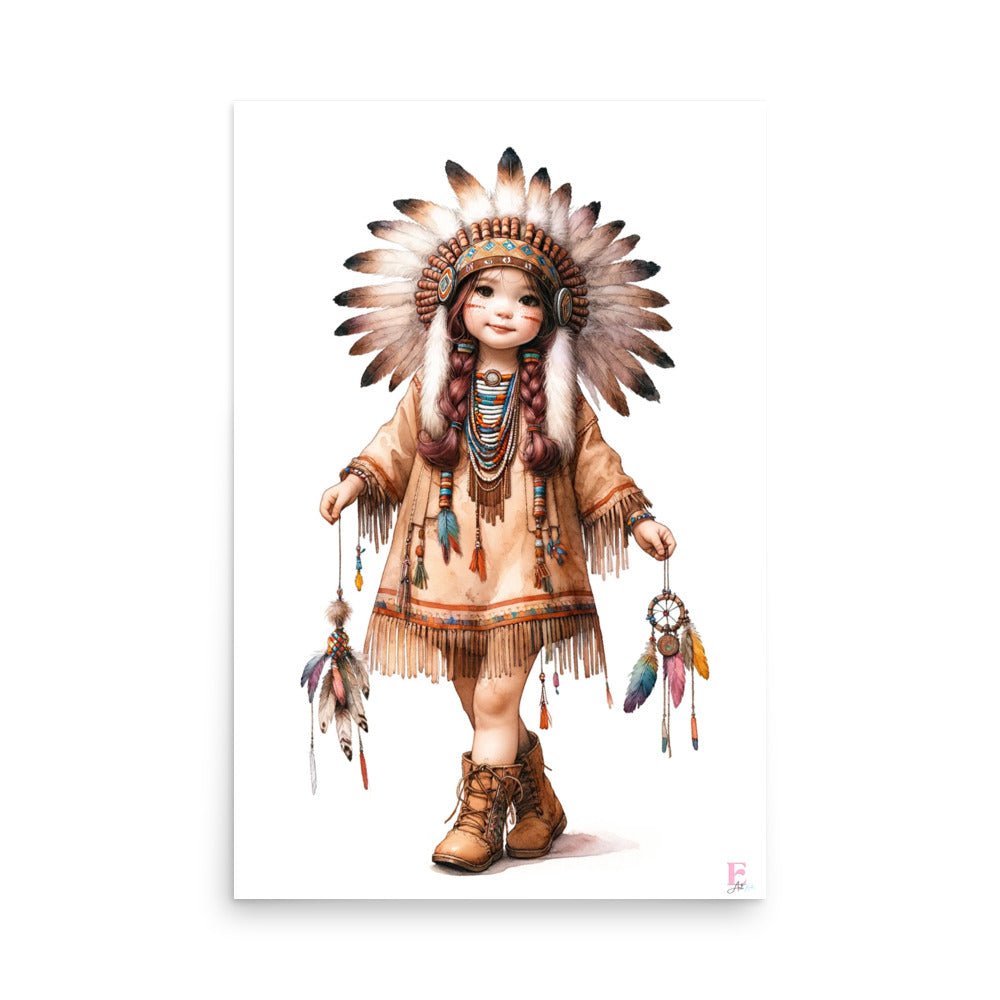 Lamina decorativa Niña India - Nanetes