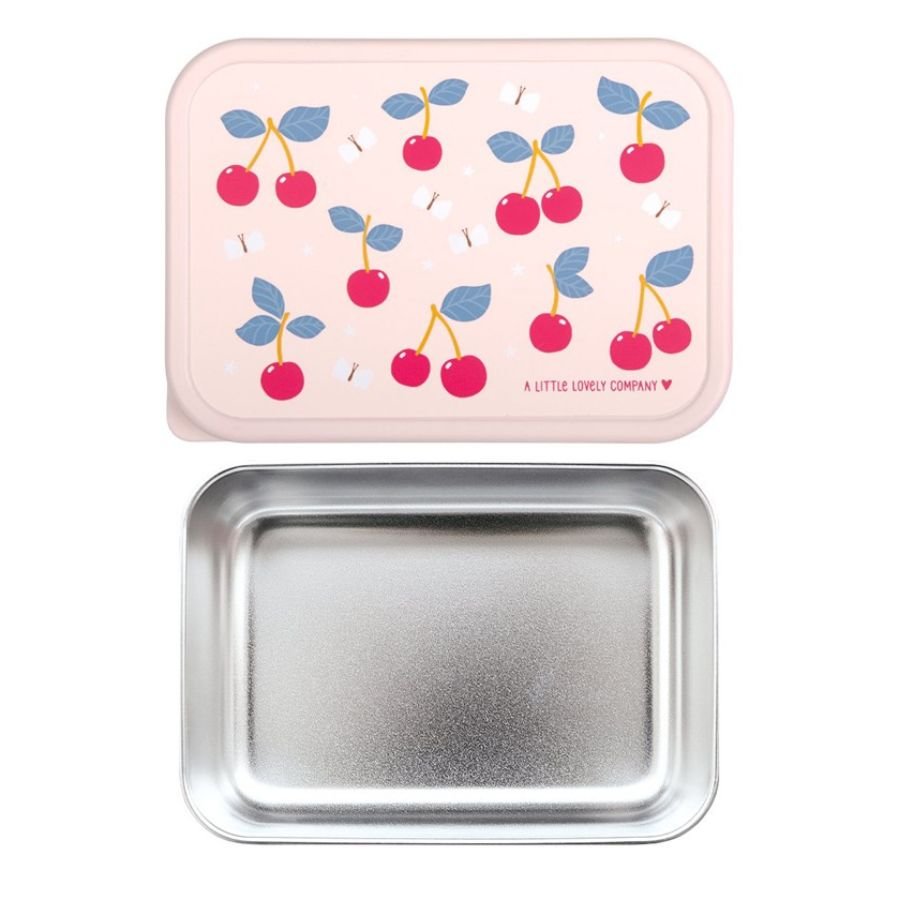 Fiambrera Acero Almuerzo Infantil Cerezas - Nanetes