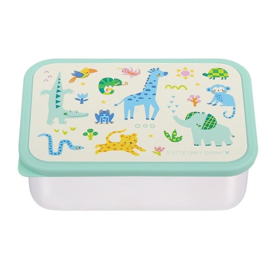 Fiambrera Acero Almuerzo Infantil Jungla - Nanetes