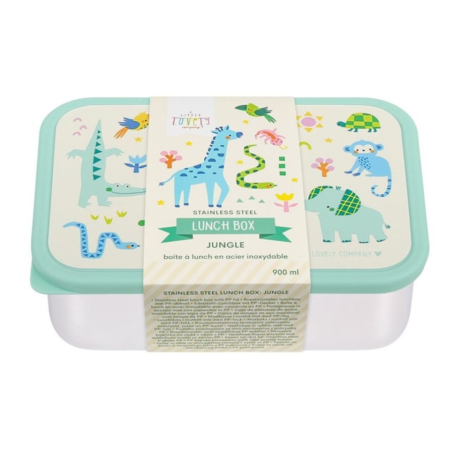 Fiambrera Acero Almuerzo Infantil Jungla - Nanetes