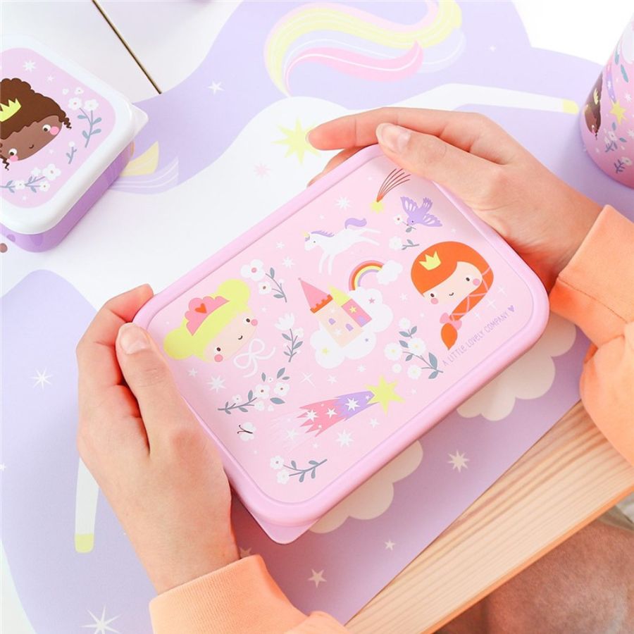 Fiambrera Acero Almuerzo Infantil Princesas - Nanetes