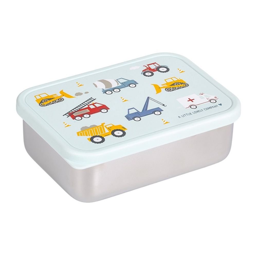 Fiambrera Acero Almuerzo Infantil Vehiculos - Nanetes