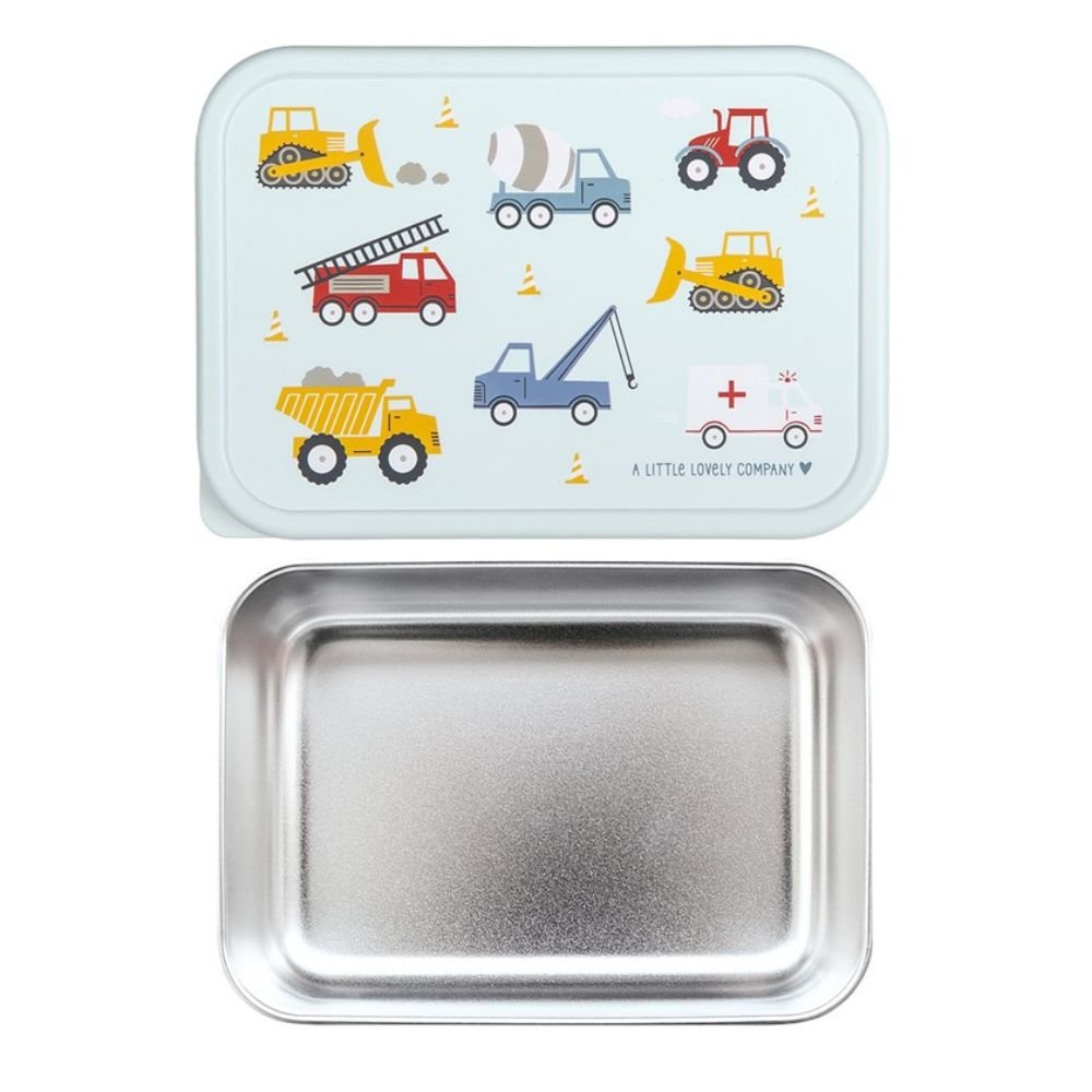 Fiambrera Acero Almuerzo Infantil Vehiculos - Nanetes