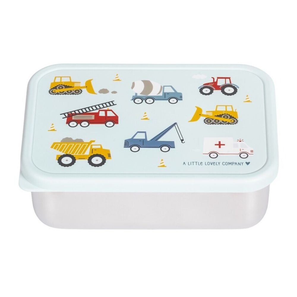 Fiambrera Acero Almuerzo Infantil Vehiculos - Nanetes