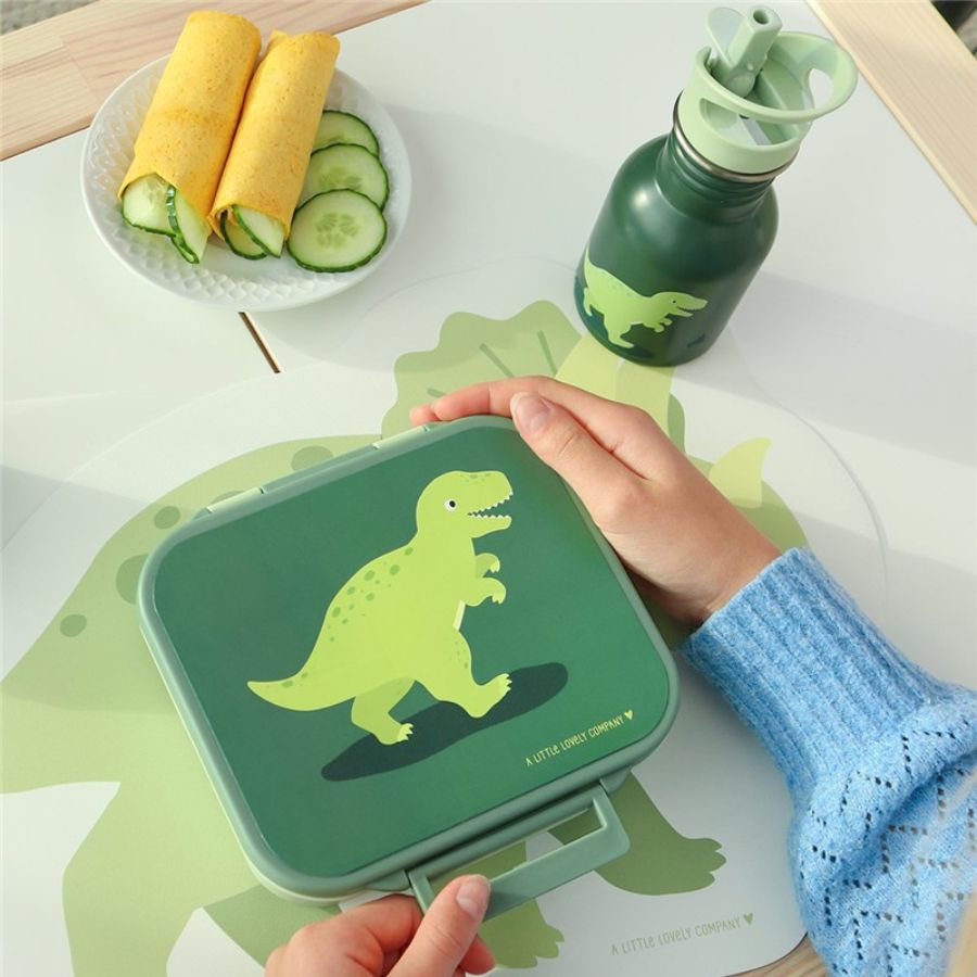 Fiambrera Almuerzo Cuadrada Dinosaurio - Nanetes
