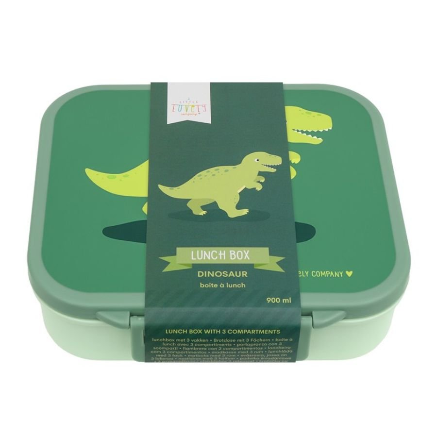 Fiambrera Almuerzo Cuadrada Dinosaurio - Nanetes