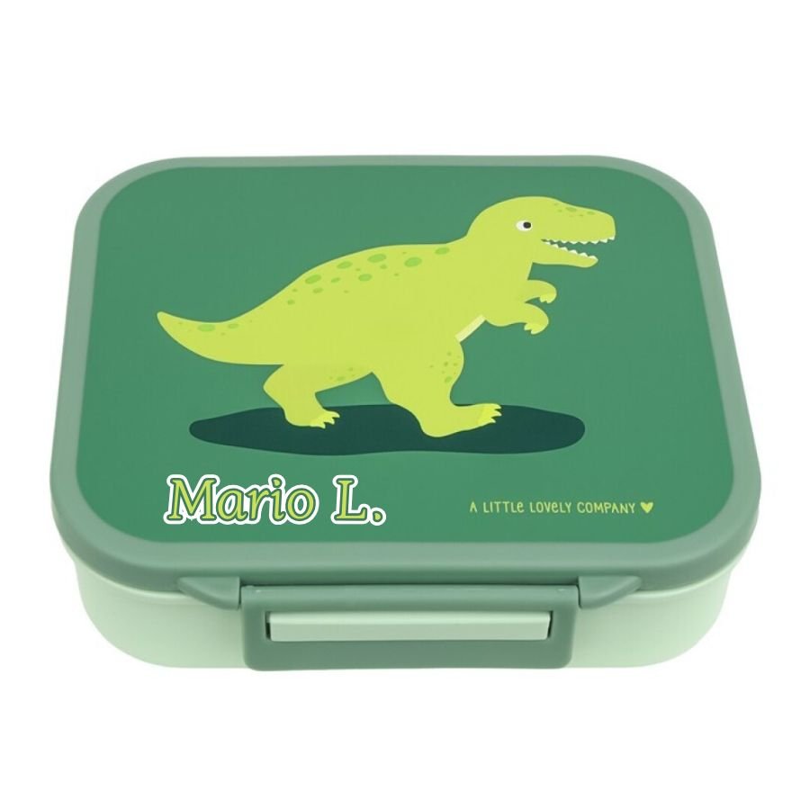 Fiambrera Almuerzo Cuadrada Dinosaurio - Nanetes