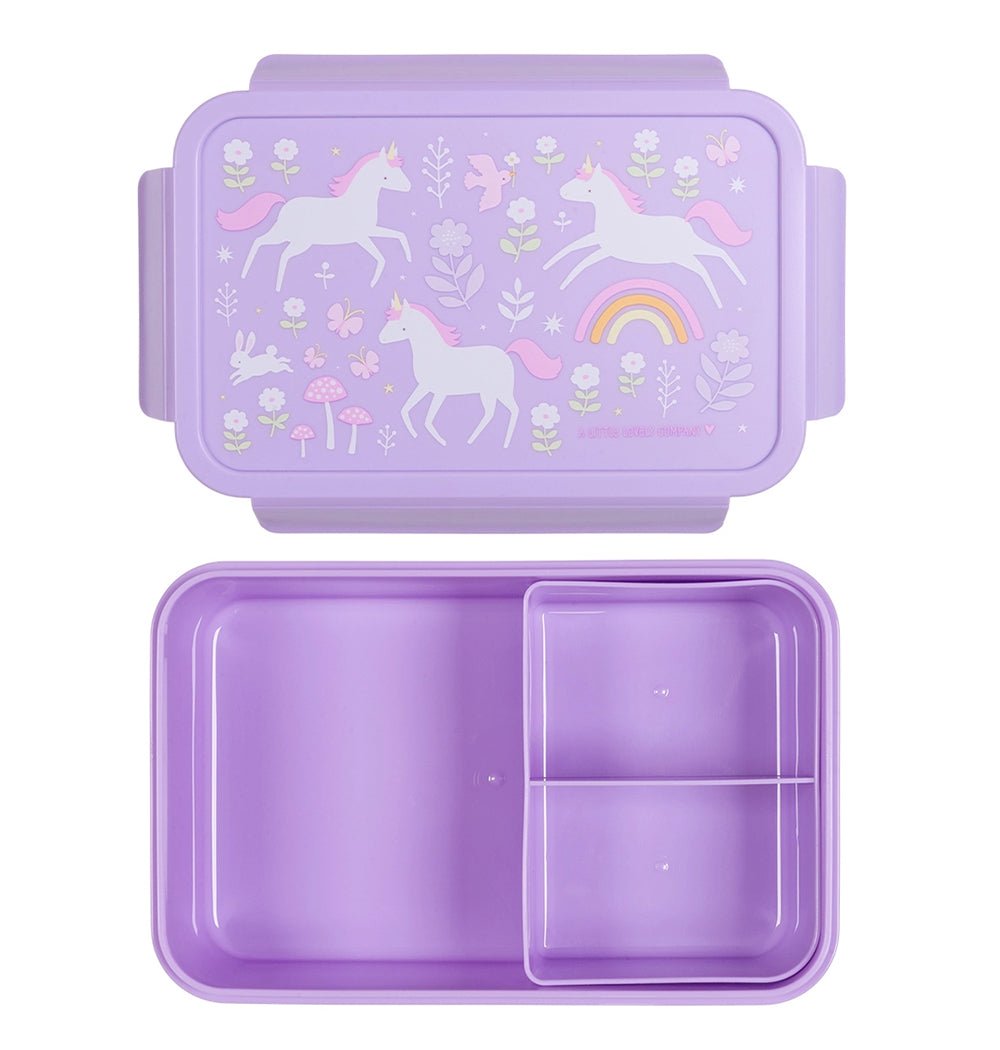 Fiambrera Infantil Unicornios malva - Nanetes