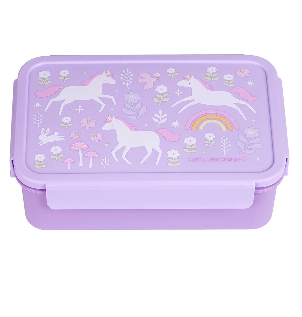 Fiambrera Infantil Unicornios malva - Nanetes