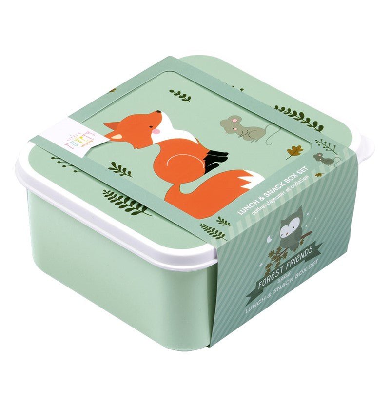 Set x4 fiambreras infantiles Bosque - Nanetes