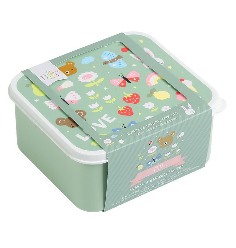 Set x4 fiambreras infantiles Snack Joy - Nanetes