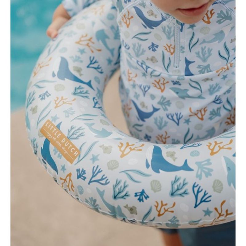 Flotador redondo Oceans azul Little Duch - Nanetes