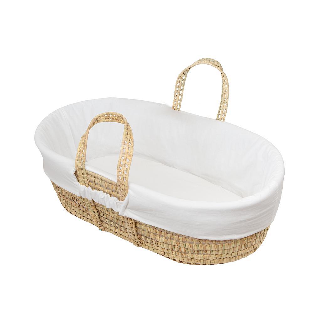 Funda interior moisés Algodón Blanco - Nanetes #