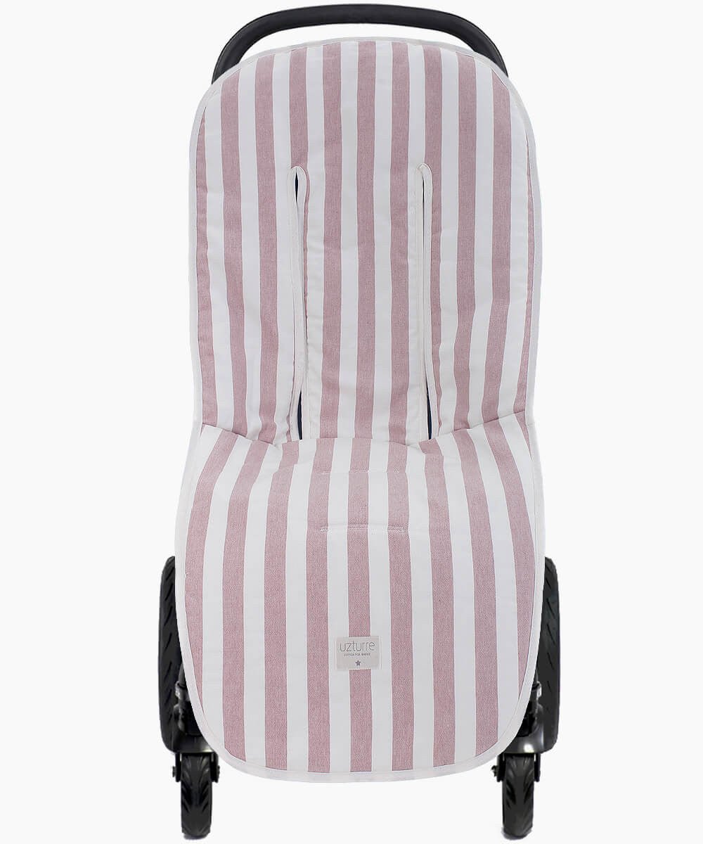 Funda Silla Verano Raya Rosa empolvado Uzturre - Nanetes