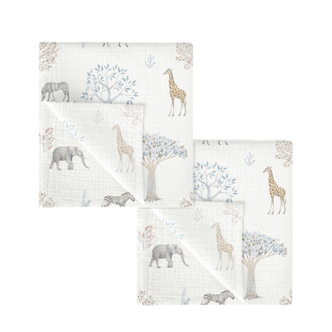 Gasas Bebé Algodón pack x2 gasas Tanzania Bimbi - Nanetes