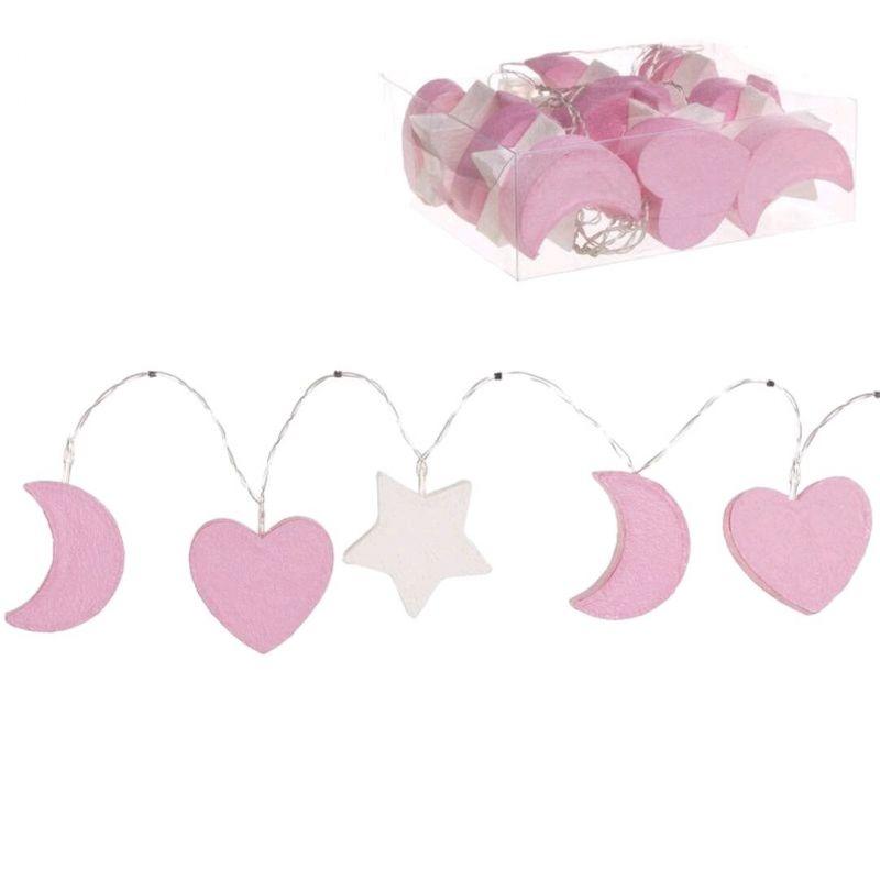 Guirnalda De Leds Blanco/Rosa Mi Pipo - Nanetes #