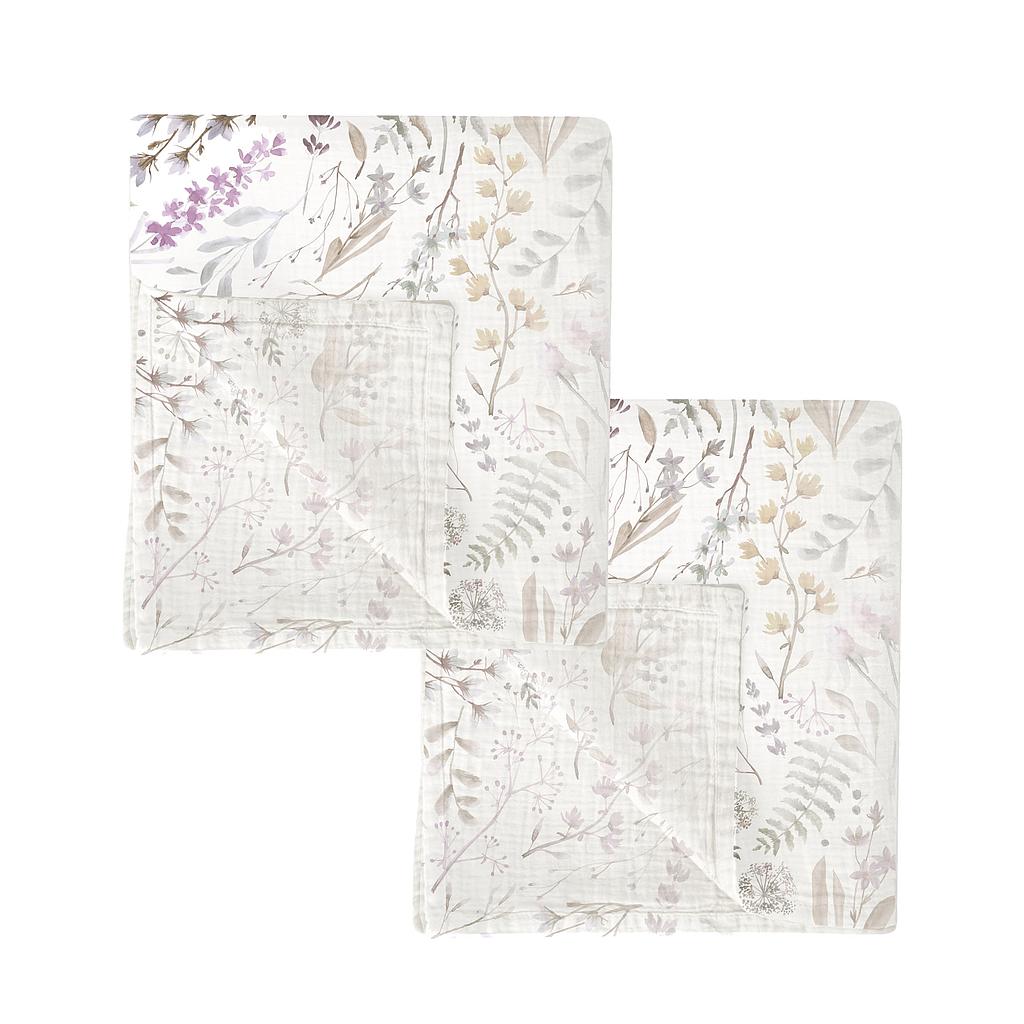 Gasas Bebé Algodón pack x2 gasas Niza - Nanetes