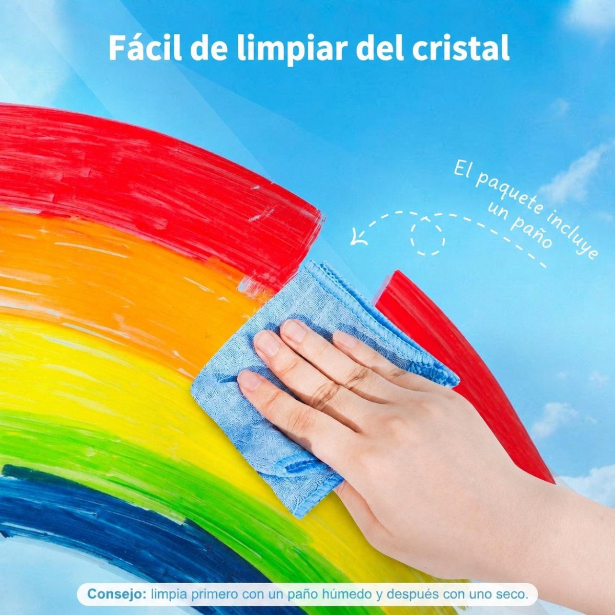 Caja 6 crayones para Cristal No Tóxicos - Nanetes