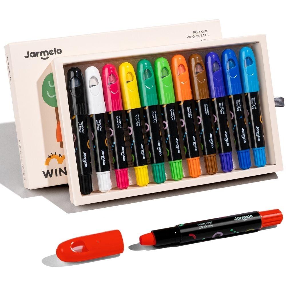 Caja 12 crayones para Cristal No Tóxicos - Nanetes