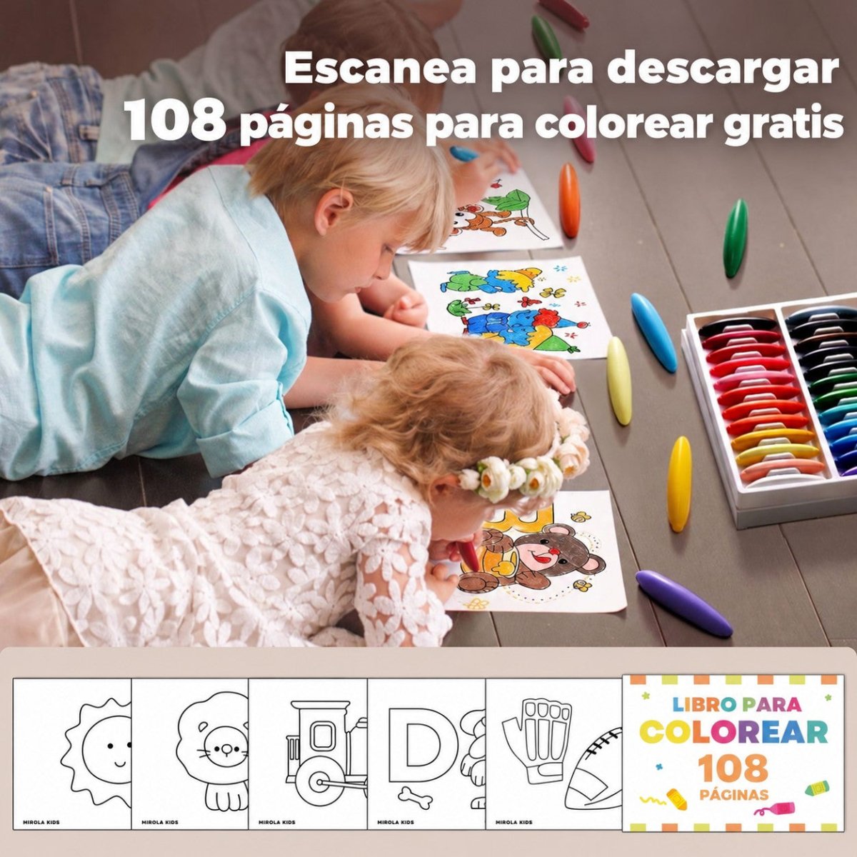 Caja 12 crayones Banana No Tóxicos Cera Abeja - Nanetes