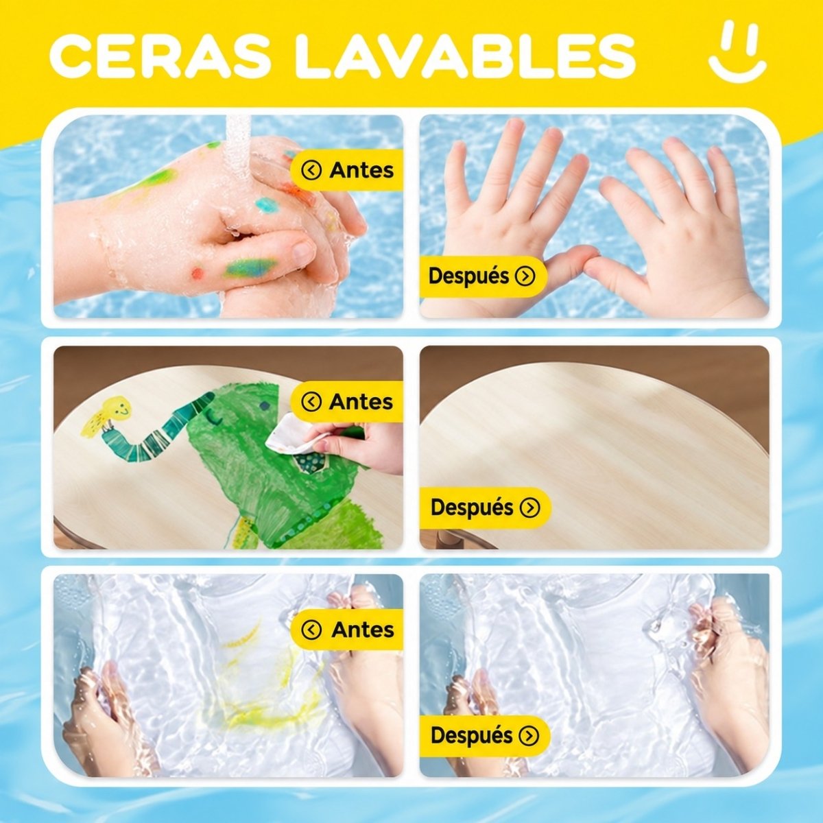 Caja 12 crayones Banana No Tóxicos Cera Abeja - Nanetes
