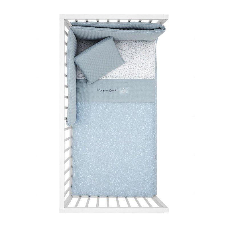 Cuna con protector Forest Azul Cambrass - Nanetes #