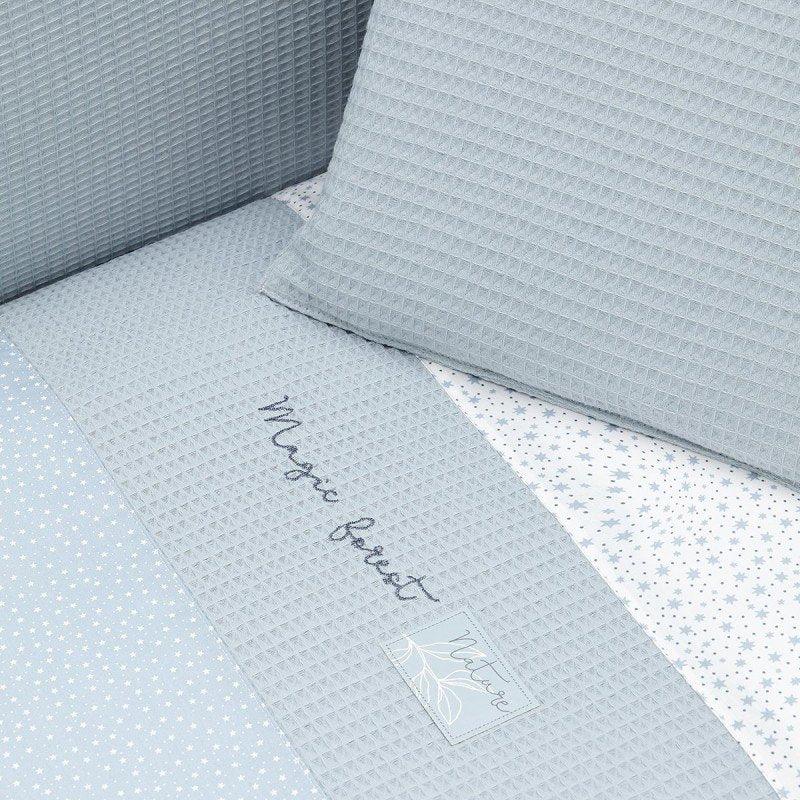 Cuna con protector Forest Azul Cambrass - Nanetes #