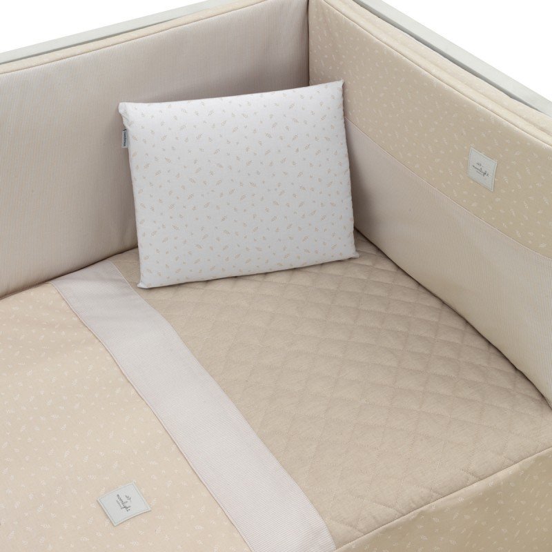 Colcha Cuna con protector Fresco Beige Cambrass - Nanetes