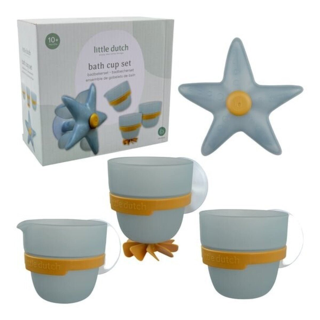 Juguetes Bañera Tazas Estrella Azul Little Duch - Nanetes